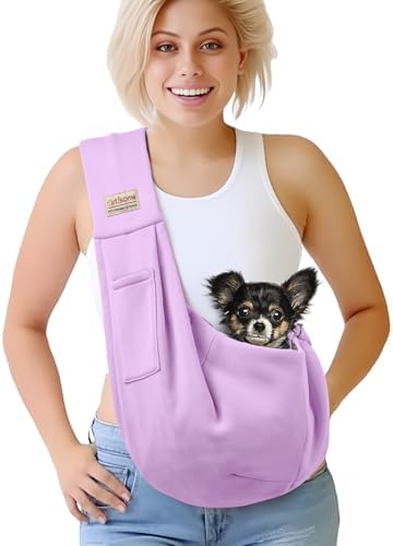 Pet Dog Sling Carrier for 3-10 lbs pet, Dog Purse Pouch, Dog Satchel, by ArtisomeOfficial