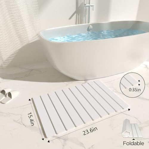 Stone Bath Mat Diatomaceous Earth Shower Mat Non-Slip Super Absorbent - Image 4