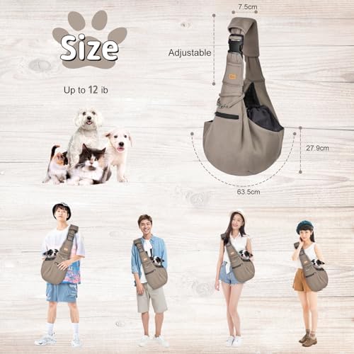 CUBY Adjustable Dog Cat Sling Carrier - Image 6