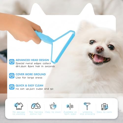 Honeydak 3 Pcs Hair Remover Tool, Dog Cat Hair Remover - Image 3