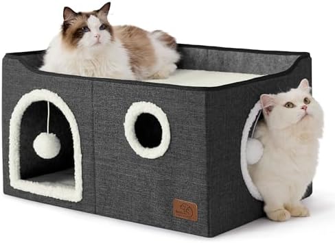 Bedsure Extra Wide Cat House Bed by BEDSURE