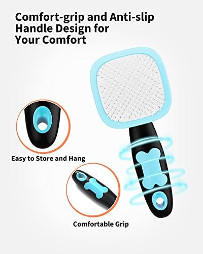 Glendan Dog & Cat Brush- Slicker Pet Brush- Shedding Grooming Tools - Image 4