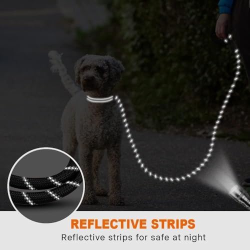 Taglory Rope Dog Leash for Small Medium Dogs, 4 FT Padded Handle - Image 5