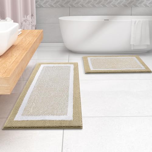OLANLY Bathroom Runner Rugs 59x24, Extra Long Bath Mats - Image 7