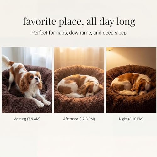 nononfish Comfortable Dog Bed for Small Dogs, Cozy Plush Pet Bed - Image 6