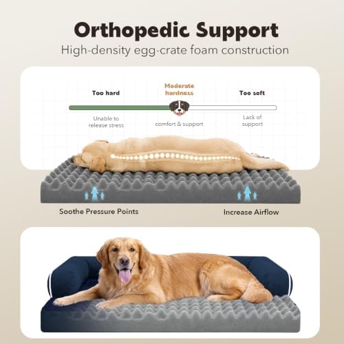 MEKIY Orthopedic Waterproof Dog Bed Pet Couch - Image 3