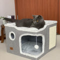 Cat House Bed for Indoor Cats by Heerduos