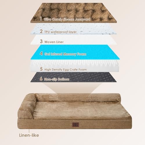 EHEYCIGA XXL Dog Bed Memory Foam, Orthopedic Giant Dog Bed Jumbo - Image 5