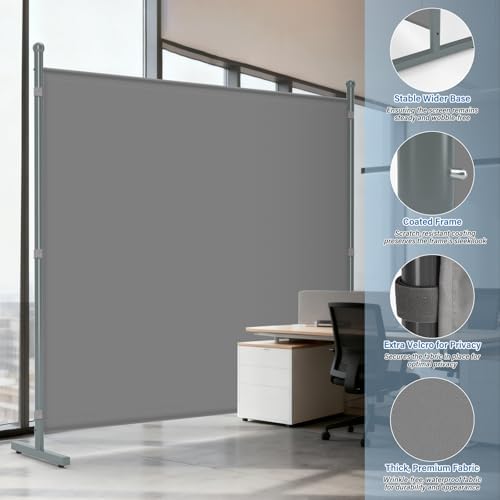 AKTOP Room Divider, Freestanding Single Panel Privacy Screen - Image 4