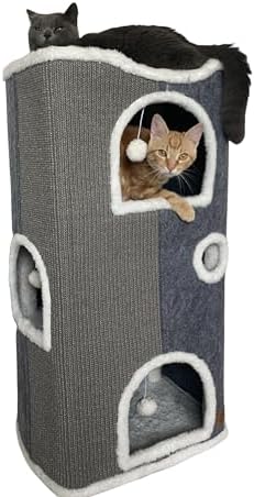 4-Level Cat House for Indoor Cats by Heerduos
