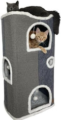 4-Level Cat House for Indoor Cats by Heerduos