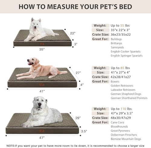 WNPETHOME Orthopedic Waterproof XL Dog Bed - Image 5