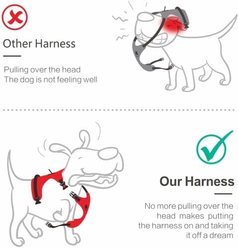 PoyPet Plaid Dog Harness Large, No Pull Vest - Image 7