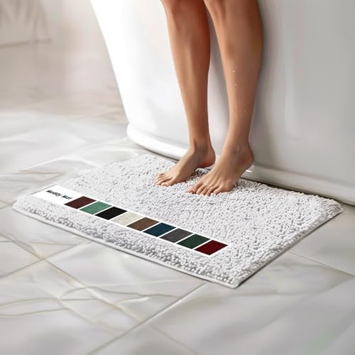 Muddy Mat® | Chenille Bathroom Rugs Quick Dry Microfiber Mats Non Slip Washable by MuddyMat%C2%AE