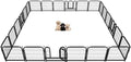 Metal Dog Playpen 24in H 24 Panels Heavy Duty Dog Fence by Petorldog