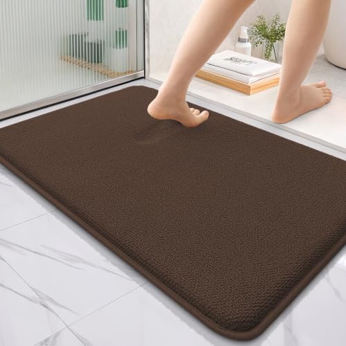 OLANLY Thick Memory Foam Bathroom Rugs 36x24, Absorbent Bath Mat by OLANLY
