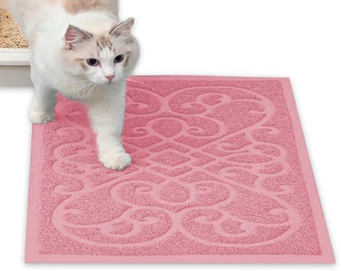 PetLike Cat Litter Box Mat, Thick Kitty Litter Trapping Mat, Waterproof by PetsLikePetLike