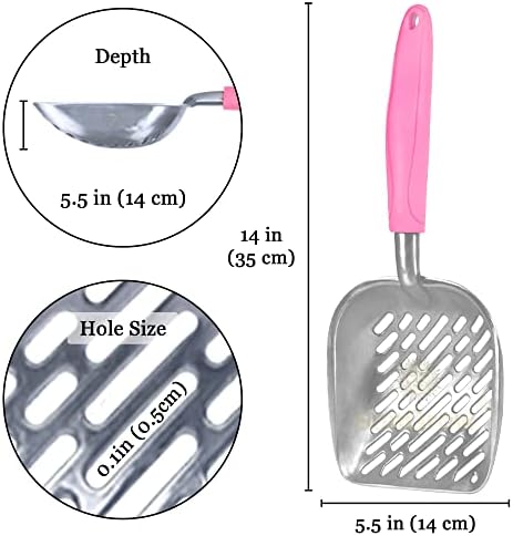 SunGrow Cat Litter Scoop, Life Transforming Cat Scooper, Saves Clear Litter - Image 5
