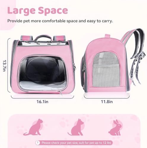Airline Approved Cat Soft-Sided Carrier Backpack Up to 12 lbs - Image 2