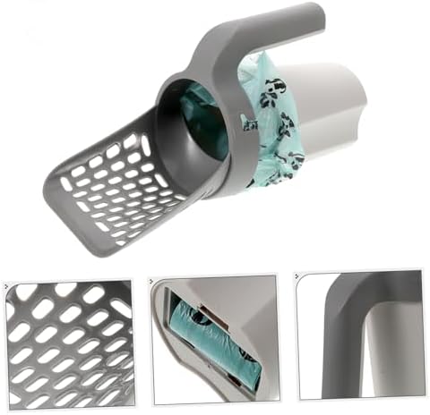 LIOOBO Cat Waste Container Small Litter Scoop Cat Poop Shoveling Metal Cat - Image 7