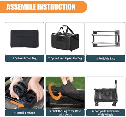 Pet Carrier with Wheels - Image 4
