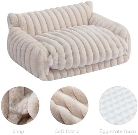 Hollypet Cat Bed Small Dog Orthopedic Couch Beds - Image 5