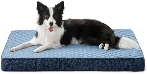 JOEJOY Orthopedic Dog Bed for Large Dogs, Washable Dog Crate Bed Large Sized by JOEJOY