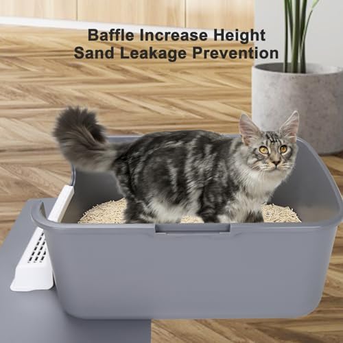 Sfozstra Enclosed Cat Litter Box: Odor Control Leak Resistant Design - Image 5