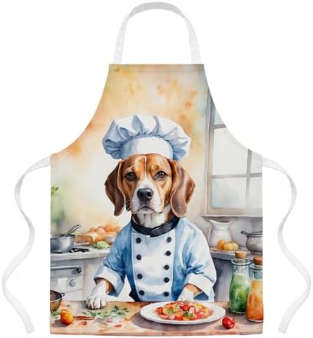 Caroline's Treasures Beagle The Chef Apron Cooking Kitchen Server Baking Crafts by CarolinesTreasures