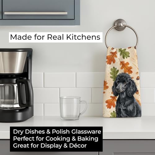 Caroline's Treasures Poodle Dogs Kitchen Towel 15x25 in - Image 3