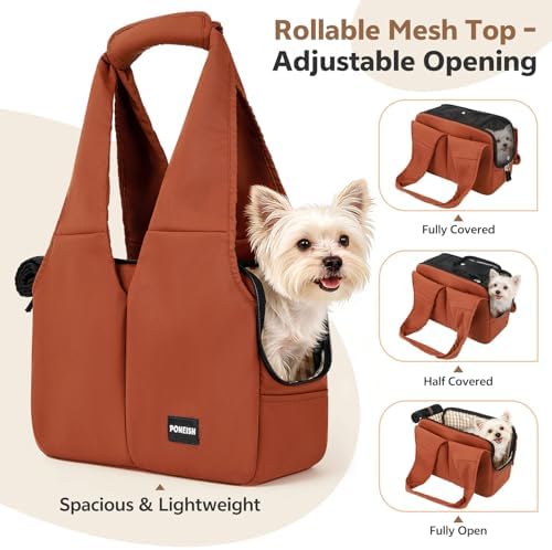 Dog Purse Carrier for Small Dogs and Cats, Soft-Sided Pet Tote Bag - Image 4