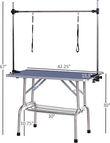 42" Dog Grooming Table Foldable Pet Grooming Tables - Image 2