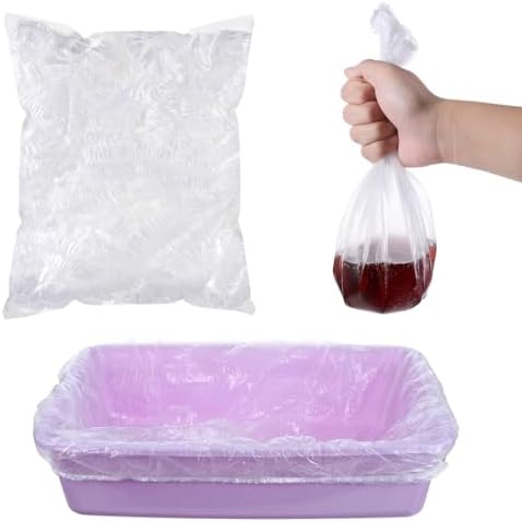 50 PCS Disposable Plastic Cage Liners, Small Animals Leak Proof Toilet Film by Unknown
