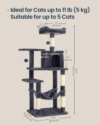 SONGMICS HOME Cat Tree for Indoor Cats - Image 4