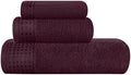 GLAMBURG Ultra Soft 3 Pack Cotton Towel Set, Contains a Bath Towel 28x55 inch by GLAMBURG