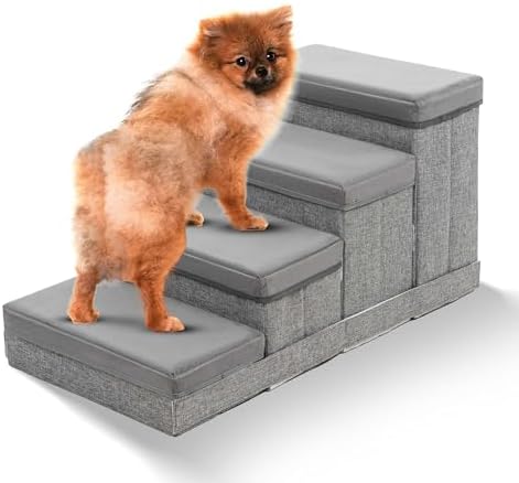 BOSQUE Dog Stairs for High Bed, Foldable Pet Stairs for Small Medium or Large by Unknown