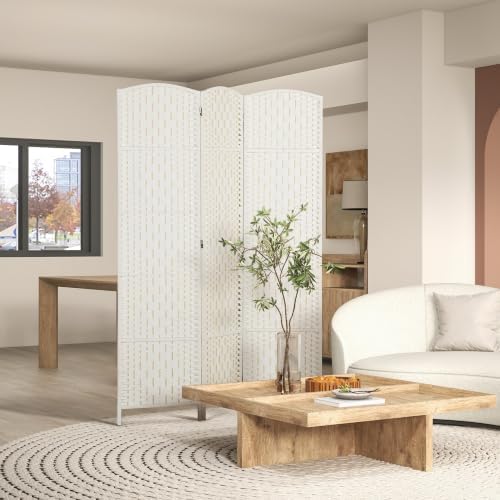 HOMCOM Room Divider 3-Panel, 6FT-Tall Folding Privacy Screen - Image 2