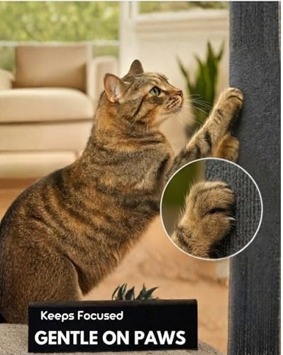 Corner & Wall Cat Scratch Mat, Self-Adhesive Trimmable Cat Scratcher, Wall - Image 2