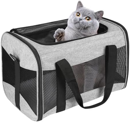 Small Animals Cat Carrying Case Pet Carrier Airline Approved, Protable and - Image 7