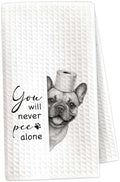 Funny French Bulldog Bathroom Hand Towel, Dog Lover Gifts-A09 by OXRUN