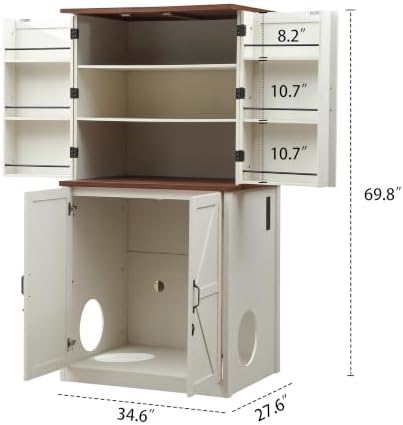 Forest Gravity Extra Large Tall Litter Box Cabinet - Image 6