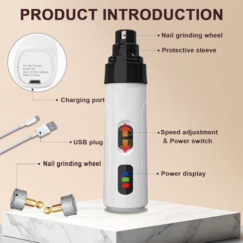 Upgraded Quiet Electric Dog Nail Grinder - Image 2
