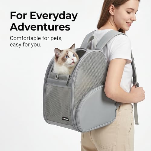 Cat Backpack Carrier for Small Dogs and Medium cat Puppy Kitten Bunny Pet - Image 4