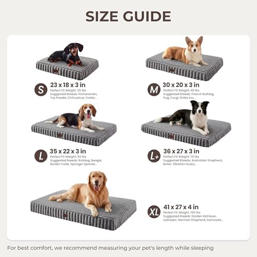 Orthopedic Large Dog Bed，Waterproof Washable Dog Crate 35x22 Grey - Image 6