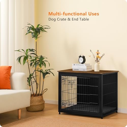 DWANTON 32.5" Dog Crate Furniture - Image 7