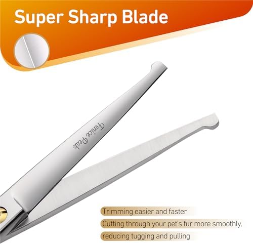 6'' Small Straight Scissors Lightweight Dog and Cat Grooming Scissors - Image 4