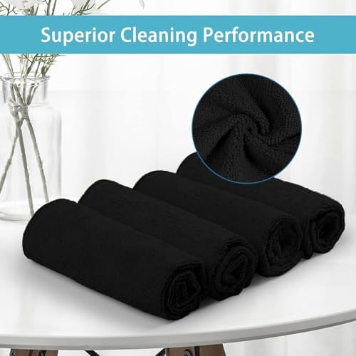 HOMEXCEL 100PK Microfiber Cleaning Cloth, Cleaning Rag - Image 3