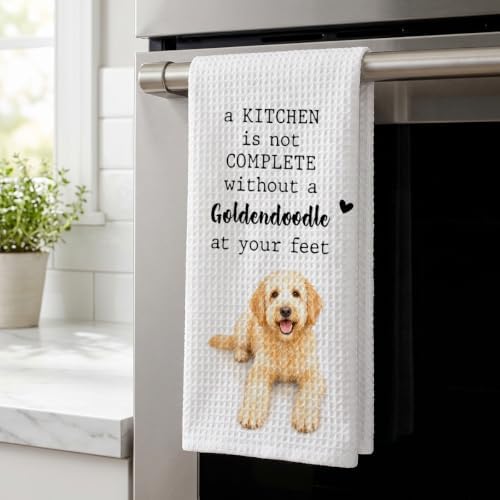Goldendoodle Kitchen Towel, Funny Dog Lover Kitchen Decor - Image 3
