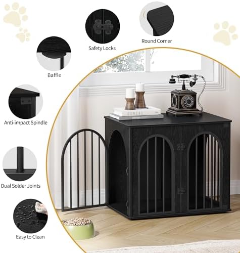 Hzuaneri 26.8'' Dog Crate Furniture, Dog Kennel Indoor - Image 7
