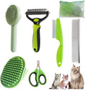 Cat Deshedding & Dematting Brush Kit, 6 Self-Cleaning Tools by POSAPET
